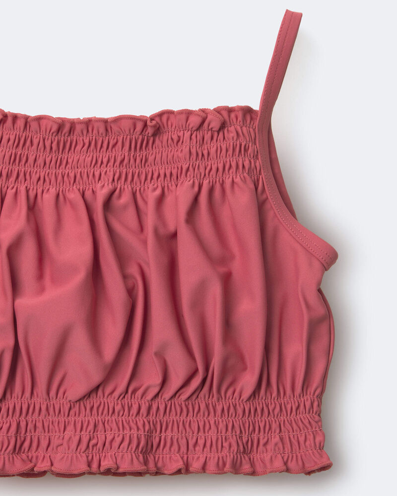 Toddler Girl Smocked Tankini Set - Rose, image 6 of 6 slides