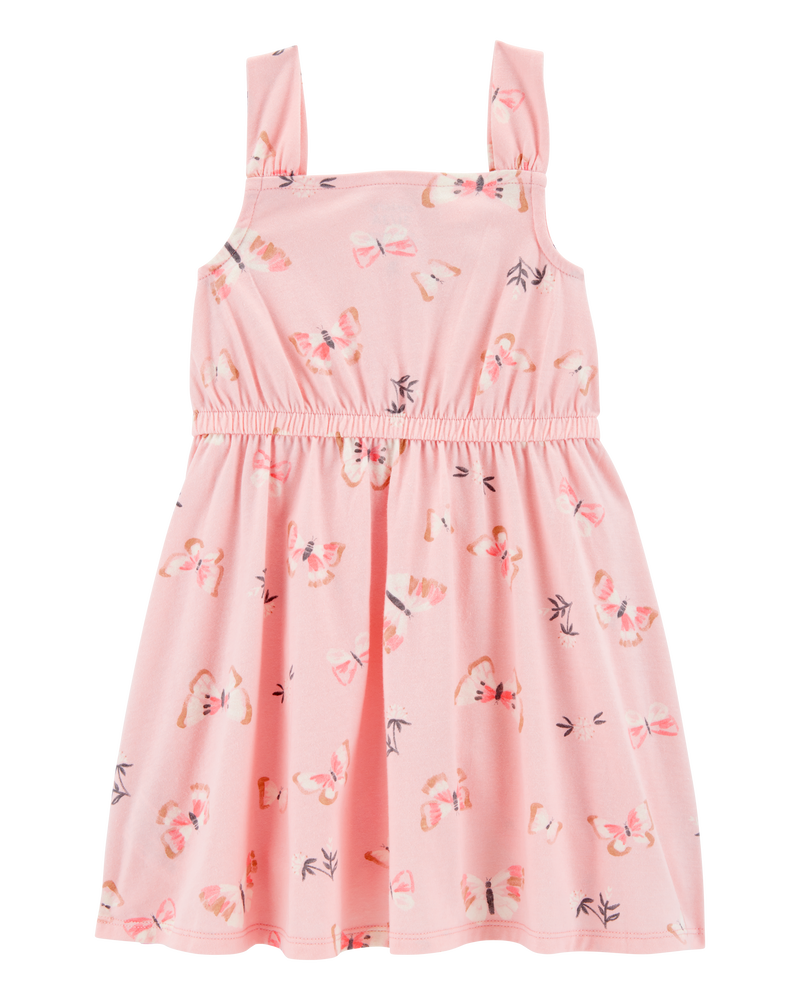 Toddler Butterfly Tank Dress - Pink, image 2 of 4 slides
