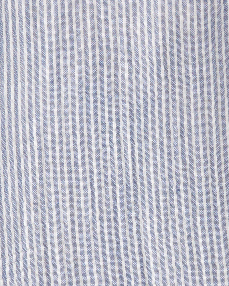 Toddler Organic Cotton Gauze Striped Dress, image 4 of 5 slides