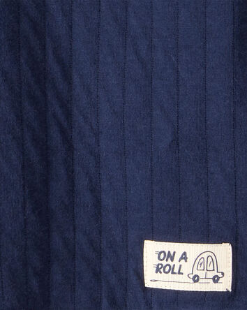 Toddler Boy 2-Piece Hooded Tee & Pant Set - Navy, 