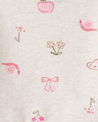 Baby Girl 2-Piece Ivory Pullover & Pink Joggers Set - Ivory/Pink, image 3 of 7 slides