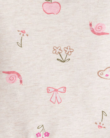 Baby Girl French Terry Long-Sleeve Pullover Sweatshirt - Ivory, 