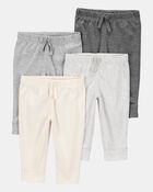 Baby 4-Pack Pull-On Pants, image 1 of 7 slides