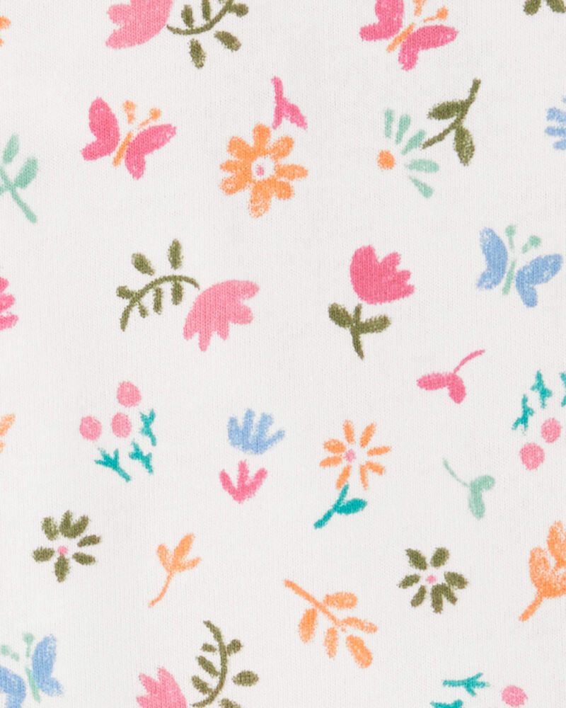 Baby Girl 2-Piece Floral Bodysuit & Diaper Cover Set - Pink, image 3 of 4 slides