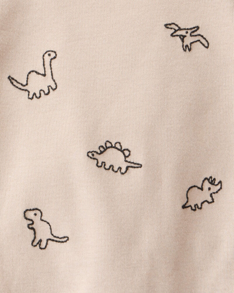 Baby Boy 2-Piece Dinosaur Long-Sleeve Bodysuit Pant Set - Brown, image 3 of 5 slides