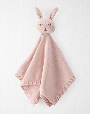 Baby Girl Organic Cotton Bunny Lovey, 