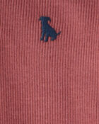 Baby 2-Piece Hooded Dog Long-Sleeve Bodysuit Pant Set - Red, image 3 of 4 slides