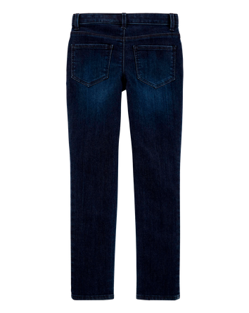 Kid Dark Wash Slim-Fit Skinny-Leg Jeans, 