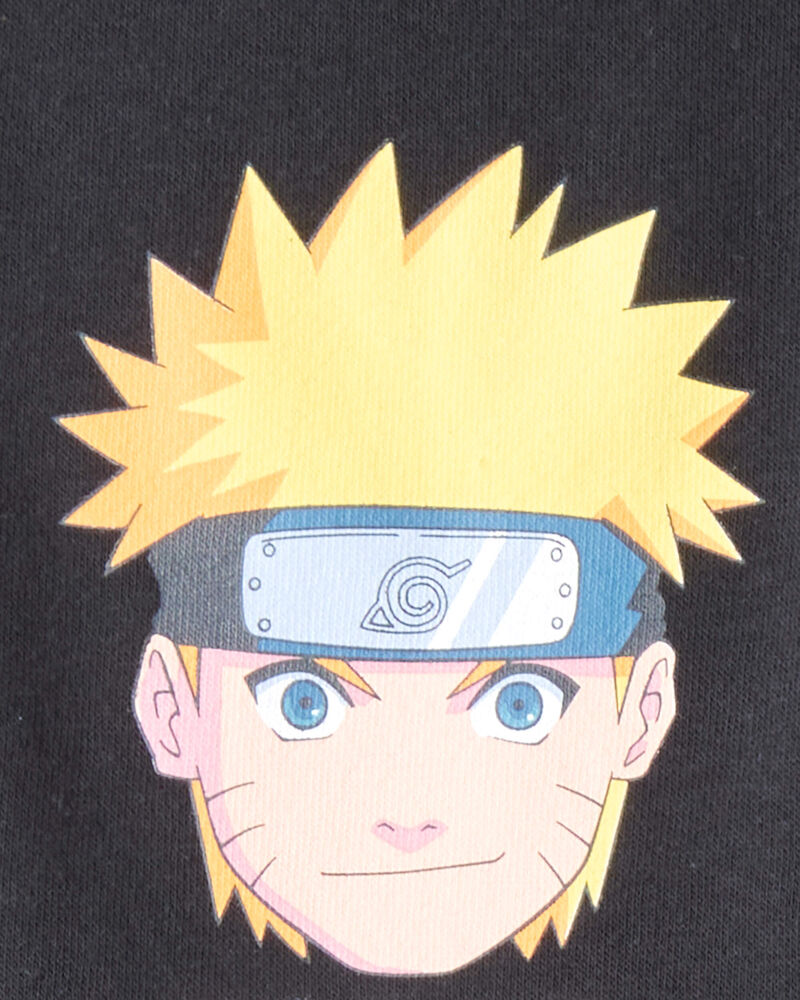 Boys 2-Piece Naruto Anime Pullover Sweatshirt & Joggers Set - Black, image 10 of 10 slides