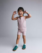 Toddler Girl Ribbed Playtime Tank Top - Light Pink, image 1 of 5 slides