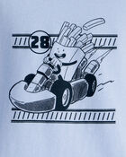 Toddler Boy Racing French Fries Long-Sleeve Graphic Tee - Blue, image 2 of 3 slides