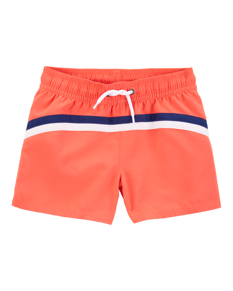 Toddler Boy Striped Swim Trunks, image 1 of 5 slides