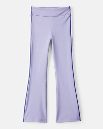 Girls Knit Flare Active Pants - Blue, 