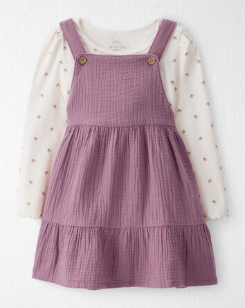 Toddler Girl 2-Piece Organic Cotton Jumper Set, 