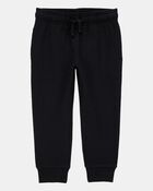 Baby 2-Pack Pull-On Drawstring Joggers - Grey/Black, image 5 of 9 slides