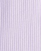 Toddler Girl 2-Piece Winter Print Top & Stretch Rib Leggings Set - Cream/Purple, image 6 of 6 slides