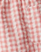 Toddler Gingham Shorts Made With Organic Cotton, image 4 of 7 slides