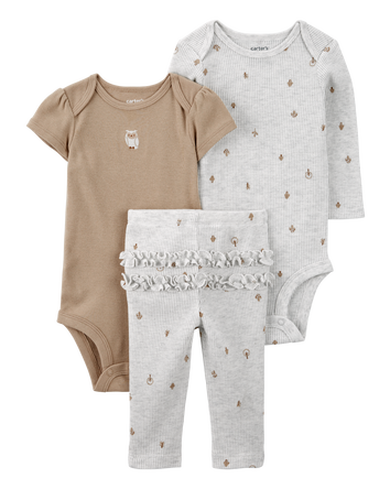 Baby Girl Little Character Set&reg; Owl 3-Piece, 