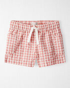 Toddler Gingham Shorts Made With Organic Cotton, image 1 of 7 slides