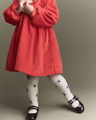 Toddler Girl Long-Sleeve Corduroy Dress - Orange, image 4 of 6 slides