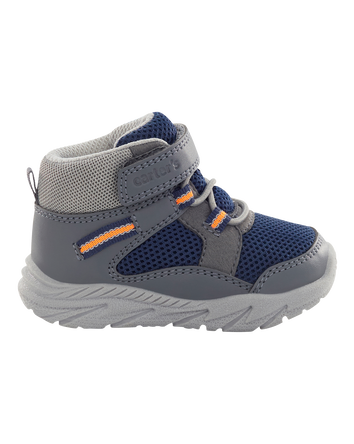  Every Step&reg; First Walker  High-Top Athletic Sneakers - Grey/Navy, 
