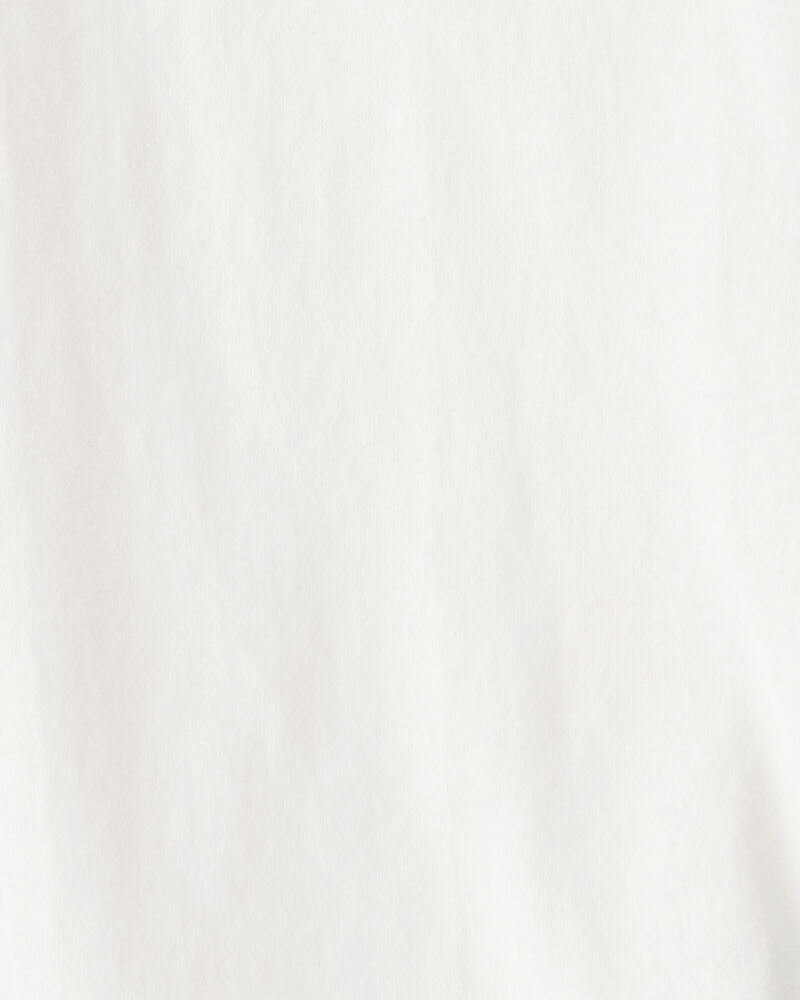 Toddler Solid Short-Sleeve Pocket Tee - White, image 2 of 3 slides