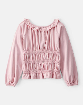 Girls Long-Sleeve Top - Pink, 