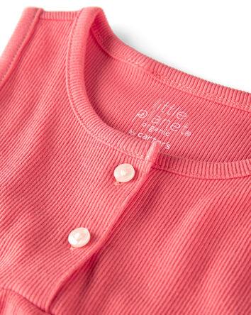 Toddler Girl 2-Pack Organic Cotton Knit Tanks, 