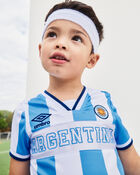 Kids 2-Piece Umbro Argentina Soccer Jersey & Short Set - Light Blue/White, image 11 of 12 slides