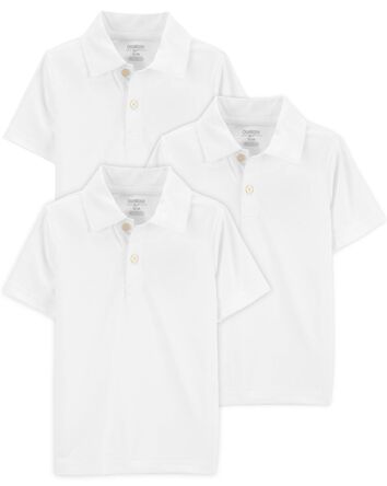 Kid 3-Pack Active Uniform Polos in Moisture Wicking BeCool&trade; Fabric, 