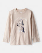 Toddler Boy Hold Your Horses Long-Sleeve Graphic Tee - Tan, image 1 of 3 slides