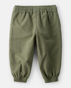 Baby Boy  Herringbone Woven Pull-On Jogger - Green, image 2 of 4 slides