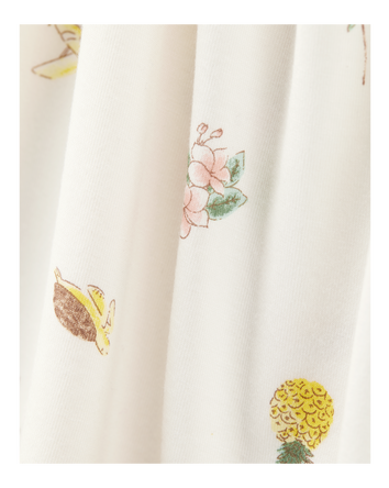 Toddler Tropical Print PurelySoft 2-Piece Pajamas - Ivory, 