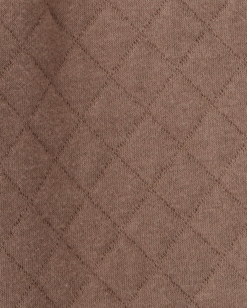 Baby Boy 2-Piece Woodland Print Long-Sleeve Bodysuit & Quilted Pant Set - Ivory/Brown, image 4 of 5 slides