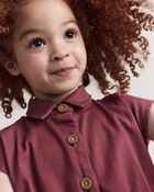 Toddler Girl Avenue Twirl&trade; Dress - Burgundy, image 4 of 8 slides