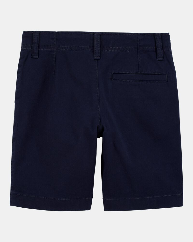 Boys 2-Pack Stretch Chino Uniform Shorts - Navy/Khaki, image 6 of 7 slides
