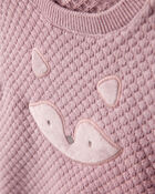 Baby Girl Fox Cotton Long-Sleeve Tee & Pant Set - Pink, image 2 of 4 slides