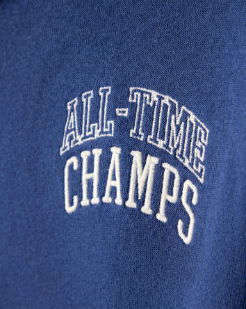 Boys Fleece Varsity Jacket - Navy, 