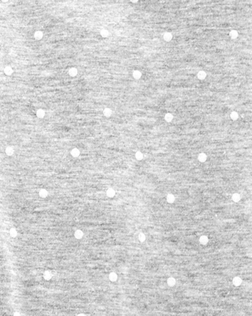 Kid Cotton Polka Dot Stretch Leggings, 