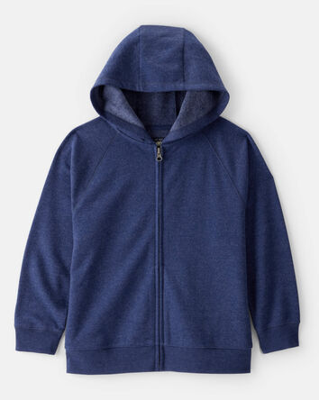 Boys DayDream Fleece Zip-Up Hoodie - Navy, 