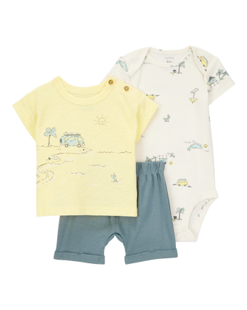 Baby 3-Piece Beach Outfit Set, 
