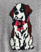 Baby Boy Dog Sweater - Grey, image 2 of 3 slides