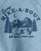 Toddler Boy Camping French Terry Pullover Sweatshirt - Blue, image 2 of 3 slides