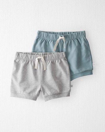 Toddler 2-Pack Organic Cotton Shorts, 