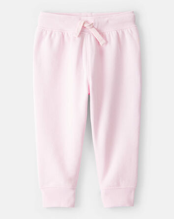 Baby Girl Drawstring Joggers - Pink, 