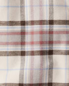 Toddler Boy Organic Cotton Button-Front Flannel, image 3 of 4 slides