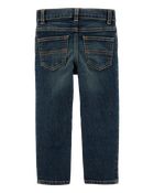 Baby Faded Dark Wash Straight-Leg Jeans, image 2 of 4 slides