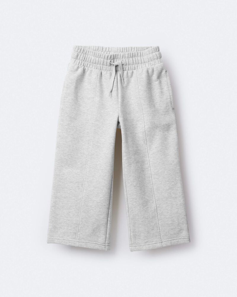 Toddler Girl Linda Wide Leg Pant - Heather Grey, image 2 of 7 slides