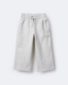 Toddler Girl Linda Wide Leg Pant - Heather Grey, image 2 of 7 slides