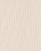 Baby 2-Pack Long-Sleeve PurelySoft Bodysuits - Khaki/Ivory, image 4 of 7 slides